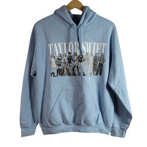 Taylor Swift Midnights Tour Hoodie Blue Medium Pullover Sweatshirt Long Sleeve